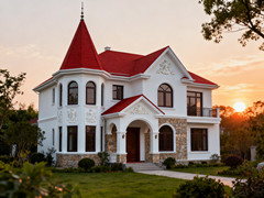 兩層220㎡歐式雙層尖頂別墅戶型賞析