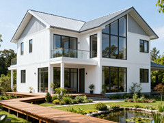 兩層180平方米現代簡約風的輕鋼別墅